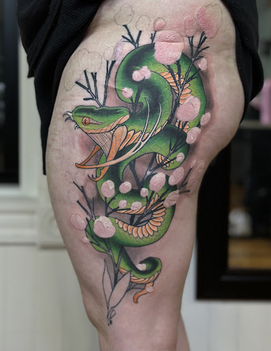 Explore animal tattoo ideas for men, creative tattoo ideas in Worcester, available at Ironhorse Tattoo Collective