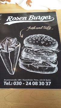 Rosenburger à Berlin menu