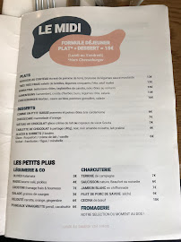 MONBLEU Faubourg Montmartre à Paris menu