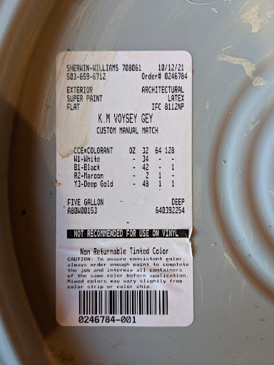 Paint Store «Sherwin-Williams Paint Store», reviews and photos, 11475 SE 82nd Ave, Portland, OR 97086, USA