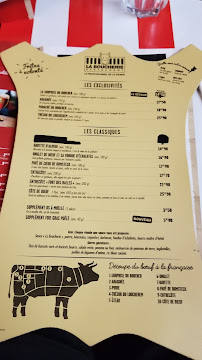 Carte du Restaurant La Boucherie à Les Sables-d'Olonne
