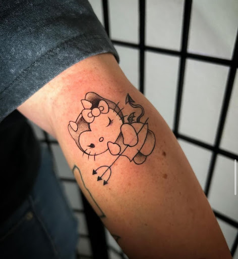 Explore thigh tattoos ideas, creative tattoo ideas in Modesto, available at Dying Art Tattoo