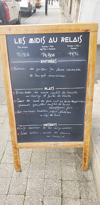 Au relais Louis Blanc à Limoges menu