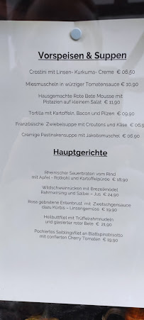 Carte du Restaurant Weinmühle à Königswinter