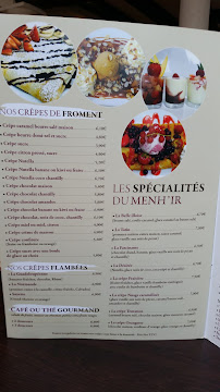 Crêperie Crêperie Le Menhir | Torcy (77) à Torcy (le menu)