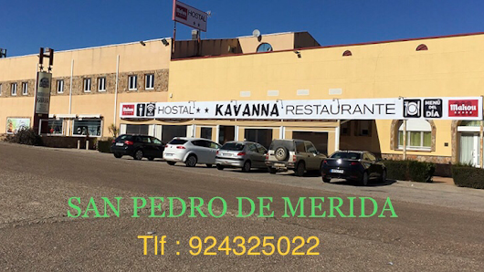 Hostal Restaurante Kavanna Av. Juan de Avalos, 06893 San Pedro de Mérida, Badajoz, España