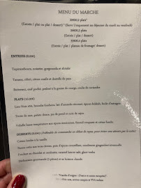 Menu du Restaurant LE BISTROT DES BELLES CAVES à Tours