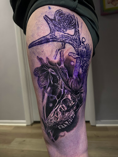 Explore inner bicep tattoo cover up ideas, creative tattoo ideas in Fond Du Lac, available at Underground Ink