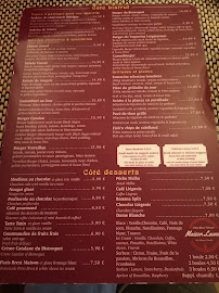 Restaurant Le Bistroquet à Torreilles (le menu)