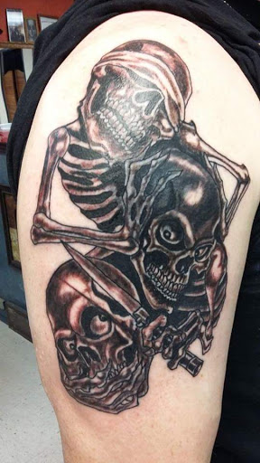 Explore simple beach tattoo ideas, creative tattoo ideas in Rockford, available at House Of Pain Tattoo co.