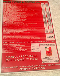 Il Campione à Rome menu