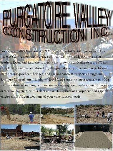 Purgatoire Valley Construction in Trinidad, Colorado