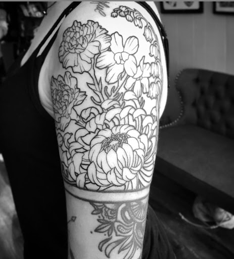Explore parents name tattoo ideas, creative tattoo ideas in Lawrence, available at Standard Electric Tattooing