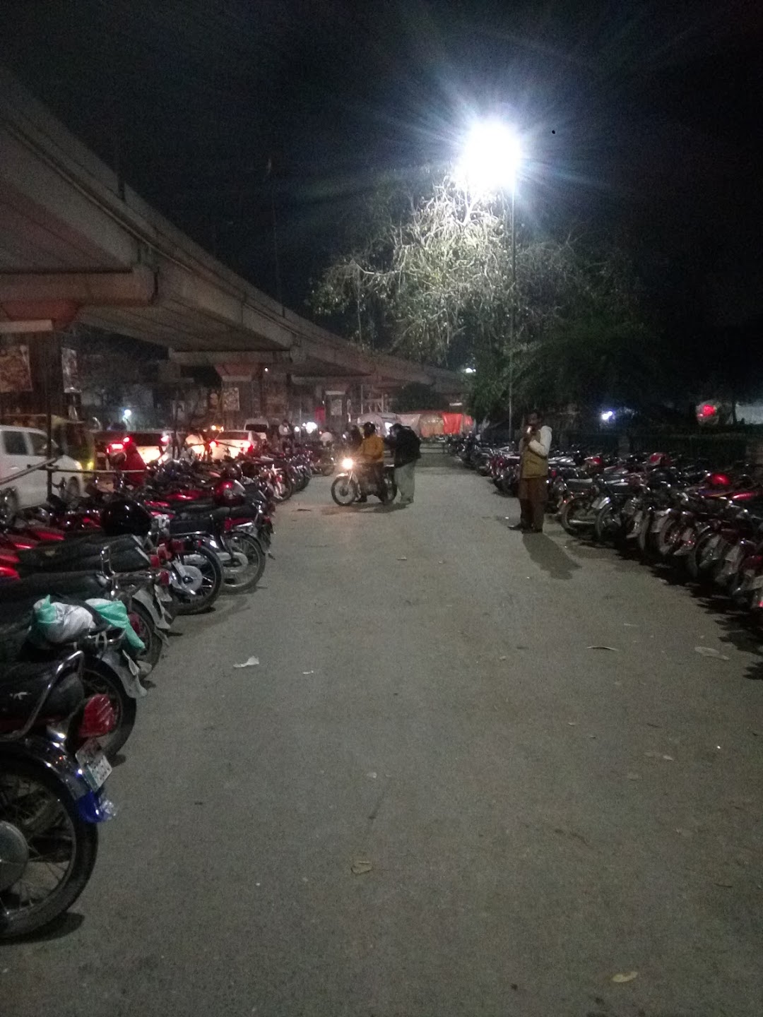 Motorcycles Parking Area