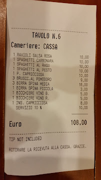 EST EST EST Restaurant à Rome menu