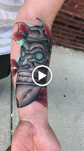 Explore wolf tattoo ideas for men, creative tattoo ideas in Coral Springs, available at Salvation Tattoo Lounge Coral Springs