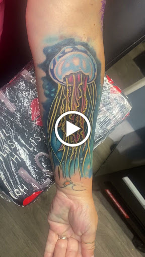 Explore railroad tattoo ideas, creative tattoo ideas in Tampa, available at Creative Stain LLC