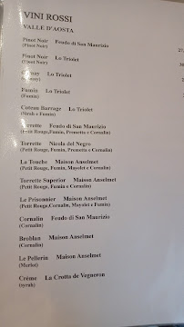 Restaurant Brasserie Du Cervin à Valtournenche (la carte)