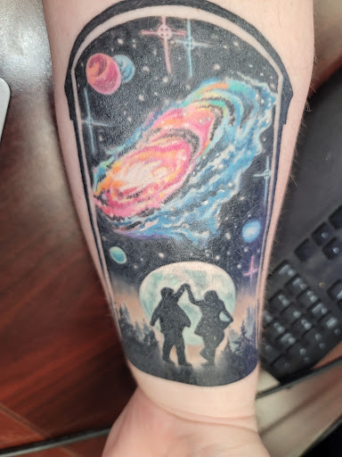 Explore strength tattoo ideas for females, creative tattoo ideas in Newburgh, available at Shangri-Las Tattoo Emporium