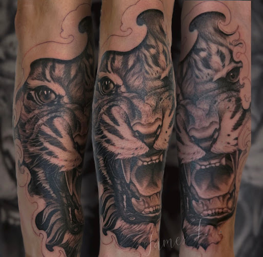 Explore portrait sleeve tattoo ideas, creative tattoo ideas in Milwaukee, available at Planet Artz Tattoo Studio