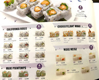 Carte du Sushi Izu à Noisy-le-Grand