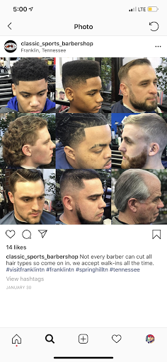 Barber Shop «Classic Sports Barber Shop», reviews and photos, 105 5th Ave N, Franklin, TN 37064, USA