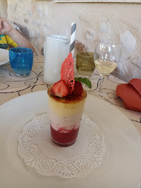 Panna cotta du Restaurant français Restaurant La Charrette Bleue à Condorcet - n°6