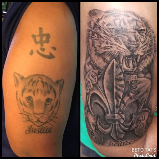 Explore wedding ring tattoo cover up ideas, creative tattoo ideas in Round Rock, available at Beto Tats