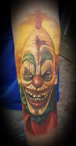 Explore leatherface tattoo ideas, creative tattoo ideas in Chattanooga, available at Inked Expressions