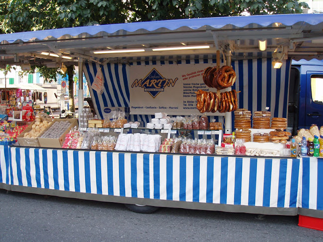 Marktfahrer Martin Confiserie - Marronistand, Softeismaschine, Kundengeschenke, Magenbrot, Gebrannte Mandeln, Rahmtäfeli