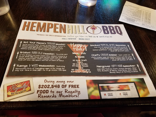 Bar & Grill «Hempen Hill BBQ», reviews and photos, 13208 Fountain Head Plaza, Hagerstown, MD 21742, USA