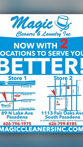 Dry Cleaner «Magic Cleaners and Laundry, Inc.», reviews and photos, 89 N Lake Ave, Pasadena, CA 91101, USA