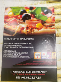 Pizza De La Gare à Saint-Priest carte