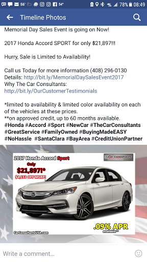 Used Car Dealer «The Car Consultants Sales and Leasing», reviews and photos, 1625 Los Padres Blvd, Santa Clara, CA 95050, USA