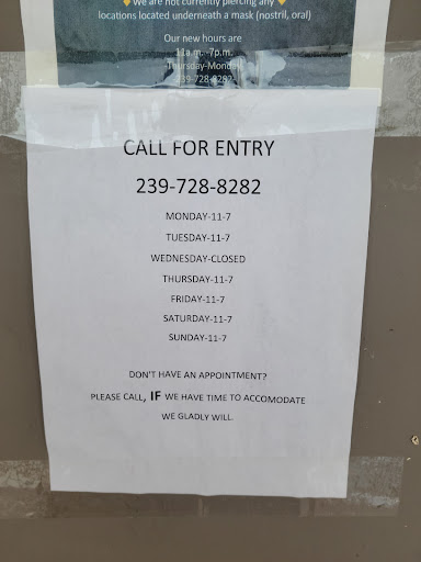 Tattoo Shop «Pleasures of the Flesh», reviews and photos, 12875 S Cleveland Ave, Fort Myers, FL 33907, USA