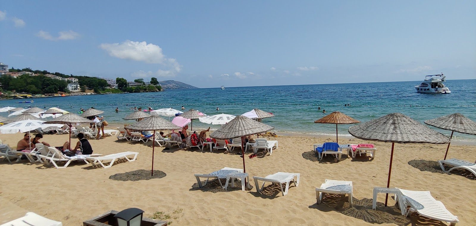 Fotografija Alinn Beach z turkizna čista voda površino