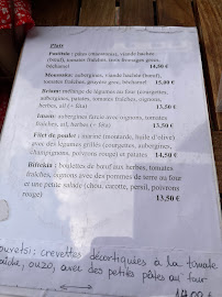 Tzeferakos à Paris menu
