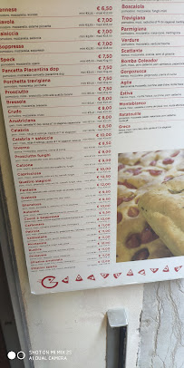 Menu / carte de Arte Della Pizza à Venice
