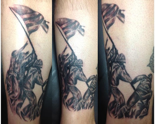 Explore small forearm tattoo ideas for men, creative tattoo ideas in Camby, available at Sick With It Tattoos