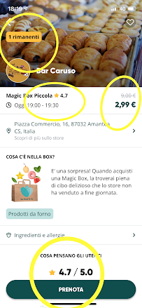 Caruso Caffetteria Gelateria Cocktail Bar dal 1933 à Amantea menu