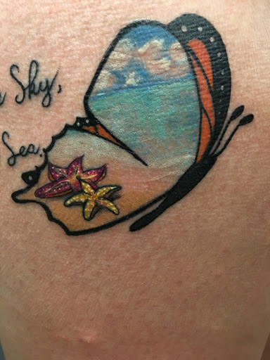 Explore forearm half sleeve tattoo ideas for men, creative tattoo ideas in Denver, available at 5280 INK