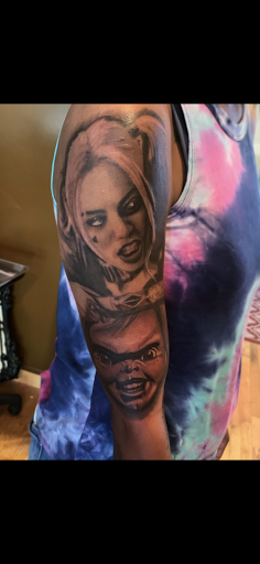 Explore archangel michael tattoo ideas, creative tattoo ideas in Marshall, available at Gentlemans Ink