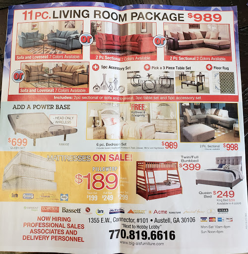 Furniture Store «Big Al Furniture», reviews and photos, 1355 East-West Connector #101, Austell, GA 30106, USA