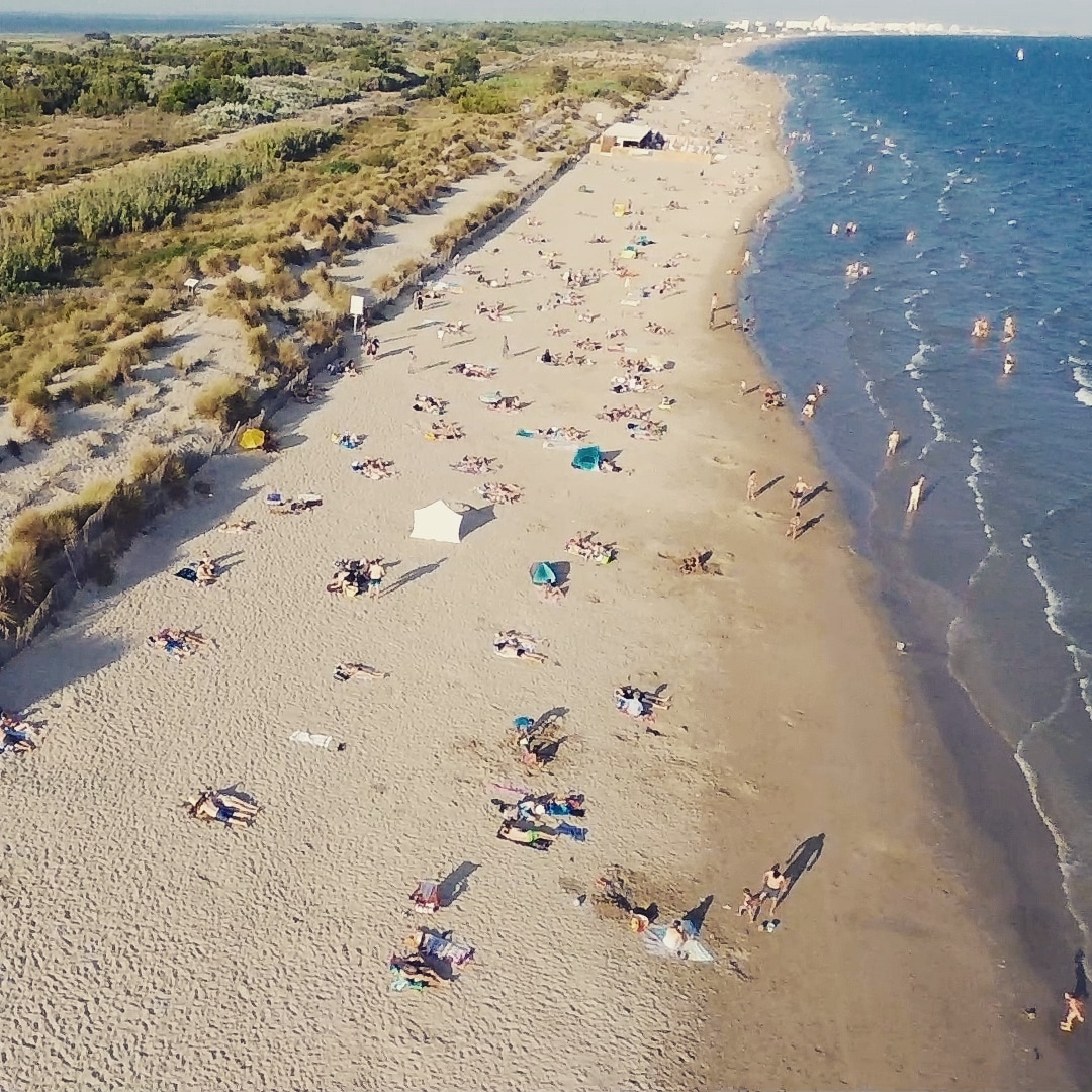 Petit Travers Beach in Carnon - Hérault - France - Plages.tv