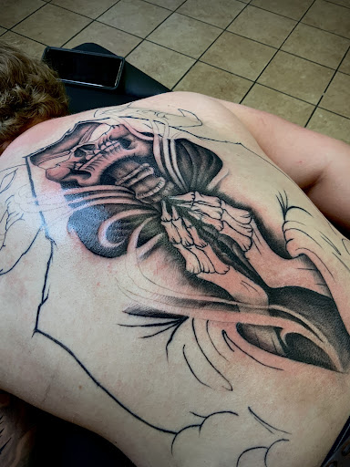 Explore cover up tattoo ideas for feet, creative tattoo ideas in El Paso, available at Mind Over Needle Tattoo Studio