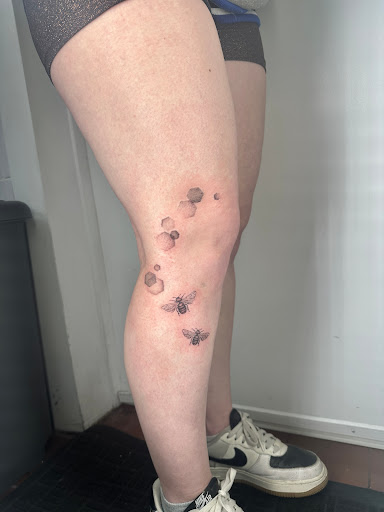 Explore ribbon tattoo ideas, creative tattoo ideas in Saint Petersburg, available at Lucky You Tattoo