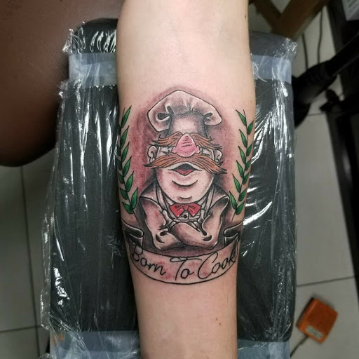 Explore costume ideas with tattoos, creative tattoo ideas in Saint Petersburg, available at Edens Apple Tattoos and Piercings