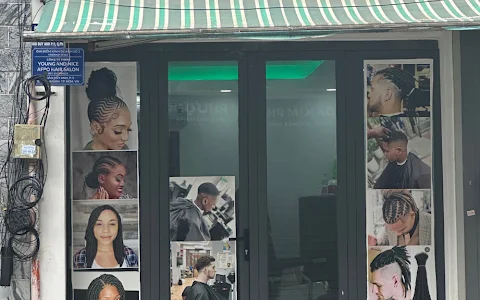 young and nice afro hair salon image