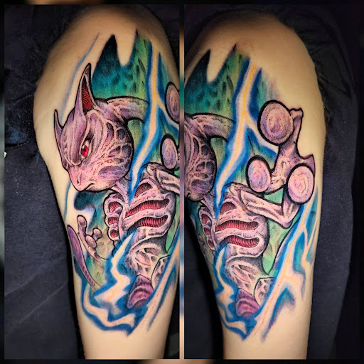 Explore neck tattoo ideas male, creative tattoo ideas in Buford, available at Inked Arts Tattoo Studio