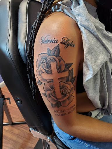 Explore 8 ball tattoo ideas, creative tattoo ideas in Tupelo, available at Primal Ink Tattoo Studio